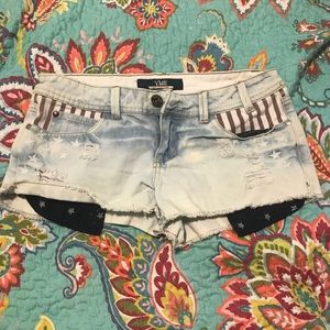 Denim shorts